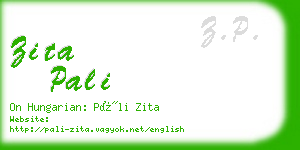 zita pali business card